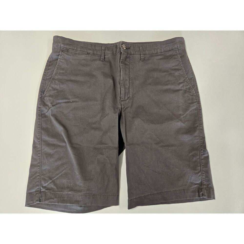 Goodfellow Linden Chino Shorts Gray Mens 34 Stretch Casual